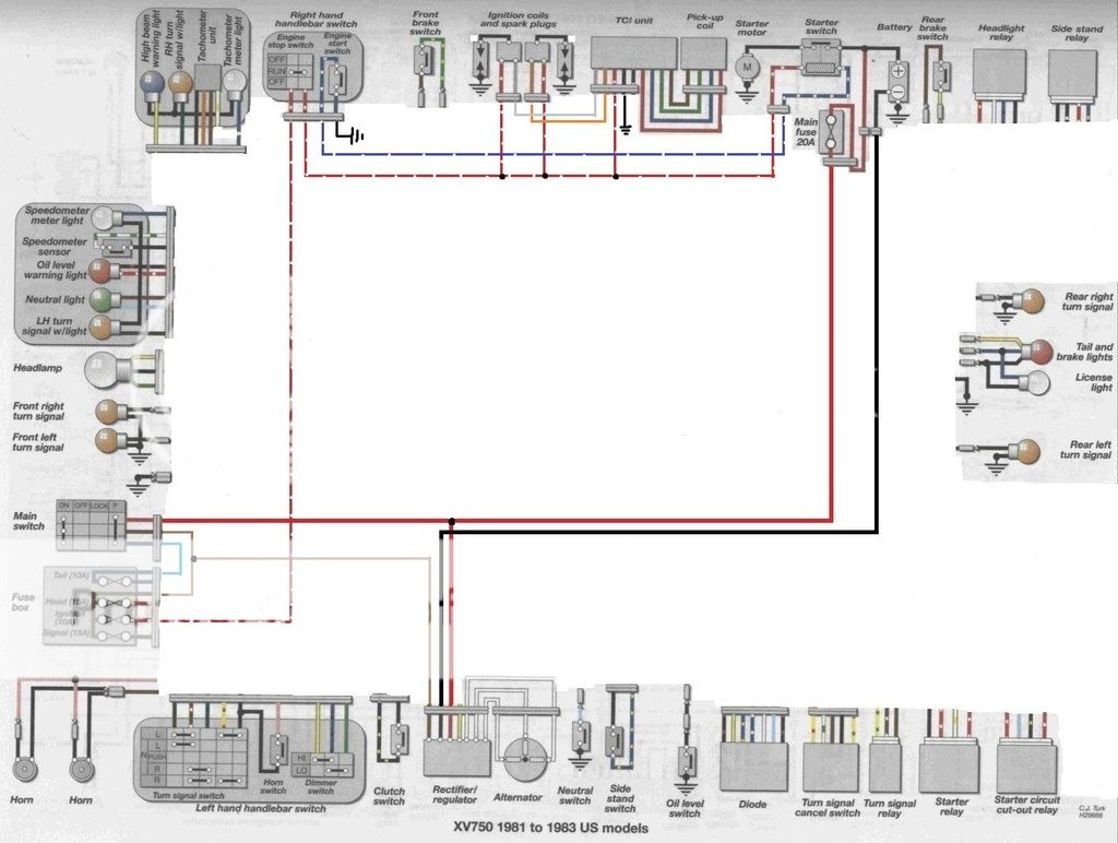 Another XV750 Cafe Build...how original, right? 83 yamaha virago wiring diagram 